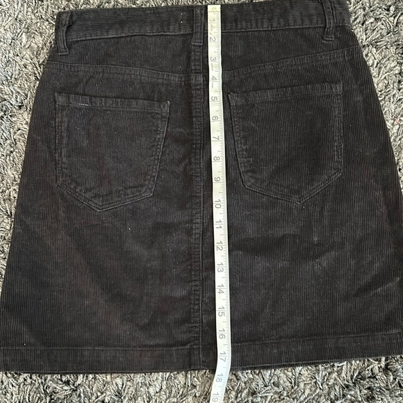 KENSIE JEANS CORDUROY BLACK SKIRT SIZE:2/26 - Picture 6 of 6